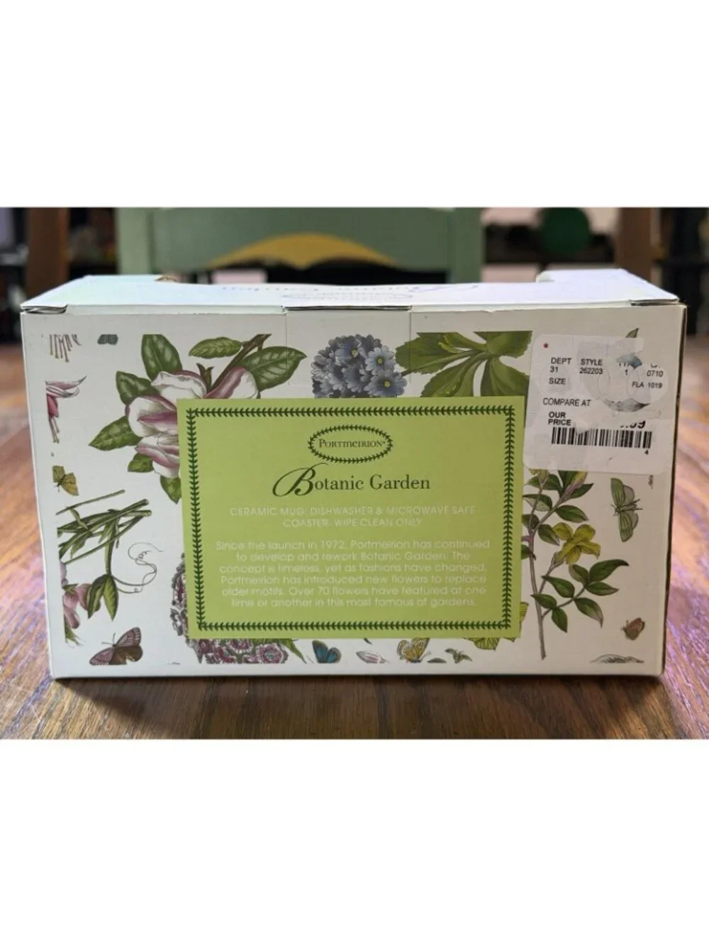 Botanic Garden by Portmeirion Mug & Coaster Set Poppy New In Box
